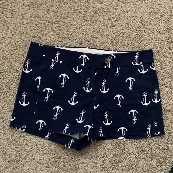 J CREW FACTORY NAVY ANCHOR CHINO 3” INSEAM SIZE 00 - Picture 1 of 7